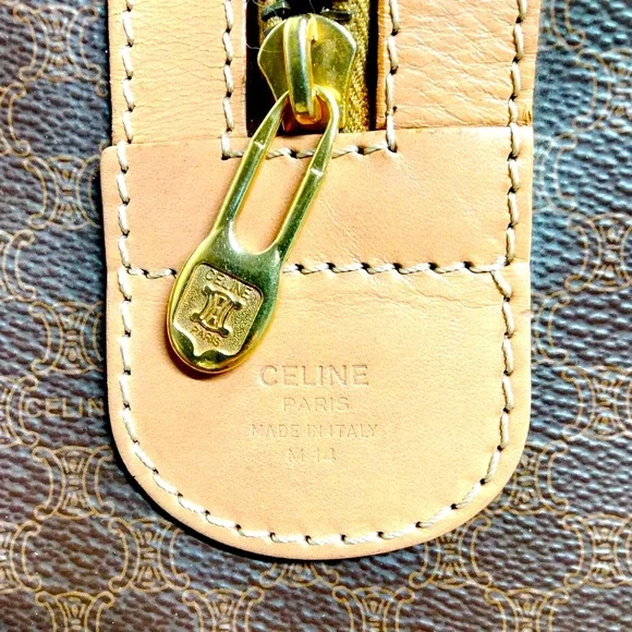 Celine Boston Bag in Excellent Conditionion PVC BROWN COLOR - Picture 6 of 9